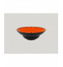 Assiette extra creuse rond orange porcelaine Ø 26 cm Fire Rak