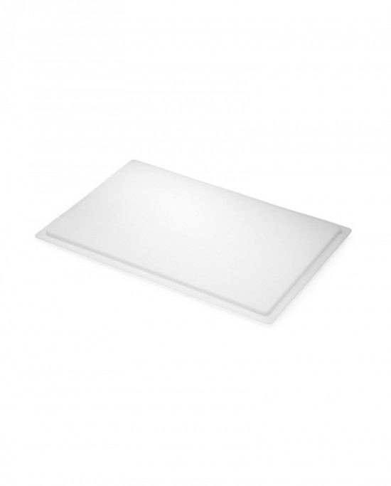 Couvercle pour bac à pâtons rectangulaire blanc plastique 60x40x2,5 cm Gilac