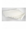 Couvercle pour bac à pâtons rectangulaire blanc plastique 60x40x2,5 cm Gilac