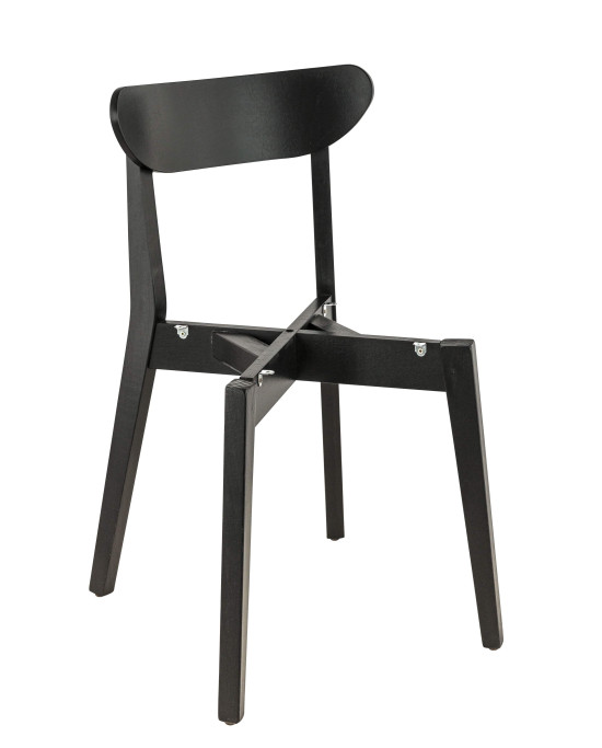 Kate chaise structure hêtre noir